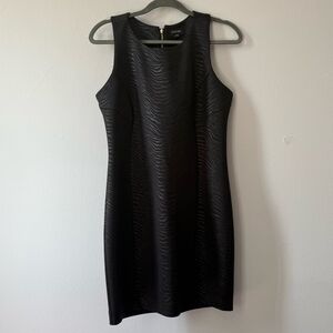 Black Textured Women's Dress